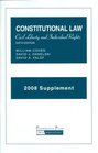 Constitutional Law Civil Liberty and Individual Rights 6th 2008 Supplement