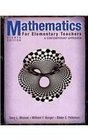 Mathematics for Elementary Teachers A Contemporary Approach 8th Edition with IL Correlation Guide Book Math Set