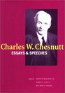 Charles W Chesnutt Essays and Speeches