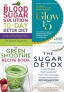 10 Day detox diet glow15 green smoothie recipe book and sugar detox 4 books collection set