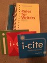 Rules for Writers with Tabs 6e  Bedford Researcher 2e  icite  iclaim  ix visual exercises