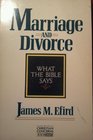 Marriage and Divorce What the Bible Says