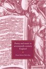Poetry and Music in SeventeenthCentury England