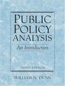 Public Policy Analysis An Introduction Third Edition
