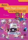 Basic Web Page Creation Using Word 20002002