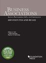 Business Associations Agency Partnerships LLCs and Corporations 2019 Statutes and Rules