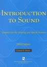Introduction To Sound Acoustics for the Hearing and Speech Sciences
