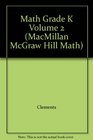 Math Grade K Volume 2