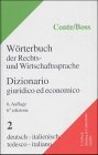 Wrterbuch der Rechts und Wirtschaftssprache Italienisch 2 Bde Tl2 DeutschItalienisch