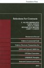 Selections for Contracts 2011 Edition Uniform Commercial Code Restatement 2nd