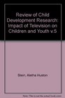 Impact of Television on Children and Youth