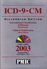 ICD9CM 2003 Volumes 1 2  3 Hospital Edition