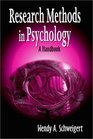 Research Methods in Psychology A Handbook