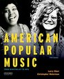American Popular Music From Minstrelsy to MP3