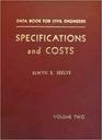 Data Book for Civil Engineers  Specifications and Costs Volume Two