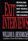 Exit Interviews Revealing Stories of Why People are Leaving the Church