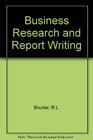 Business Research and Report Writing