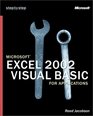 Microsoft  Excel 2002 Visual Basic  for Applications Step by Step