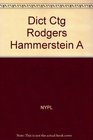 Dict Ctg Rodgers Hammerstein A