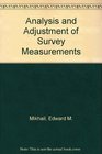 Analysis  Adjustment of Survey Measurements