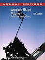 Annual Editions American History Volume II