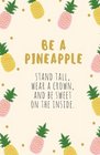 Be a Pineapple Daily Journal Blank Lined Journal or Diary Notebook to Write in