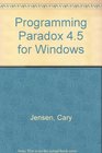 Programming Paradox 45 for Windows