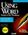 Using Word Version 6 for Windows Special Edition