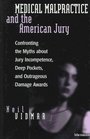 Medical Malpractice and the American Jury  Confronting the Myths about Jury Incompetence Deep Pockets and Outrageous Damage Awards