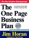 The One Page Business Plan with CDROM