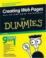 Creating Web Pages AllinOne Desk Reference For Dummies