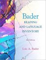 Bader Reading and Language Inventory and Readers Passages Pkg