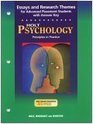 Psychology Principles in Practice Essays and Research Themes for AP Students