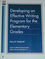 Developing an Effective Writing Program for the Elementary Grades