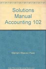 Solutions Manual Accounting 102