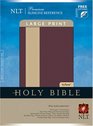 Holy Bible New Living Translation TuTone Wine/Gold Leatherlike Premium Slimline Reference Large Print