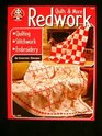 Redwork quilts  more