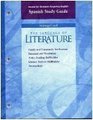 Access for Students Acquiring English Spanish Study Guide Grade Ten McDougal Littell the Language of Literature