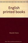 English printed books