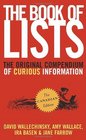 The Book of Lists The Original Compendium of Curious Information