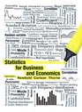 Statistics for Business and Economics Plus MyStatLab  Access Card Package