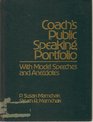 Coach's Public Speaking Portfolio With Model Speeches and Anecdotes