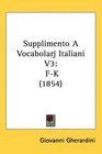 Supplimento A Vocabolarj Italiani V3 FK