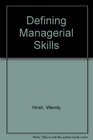 Defining Managerial Skills