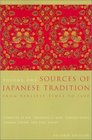 Sources of Japanese Tradition  Volume One From Earliest Times to 1600