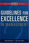 Guidelines for Excellence in Management The Manager's Digest