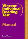 Vincent Individual Reading Test Manual Singleword and Sentence Reading for Ages 59