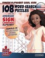 108 Word Search Puzzles with The American Sign Language Alphabet Bundle 01