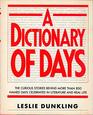 A Dictionary of days