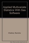 Applied Multivariate Statistics with SAS  Software
